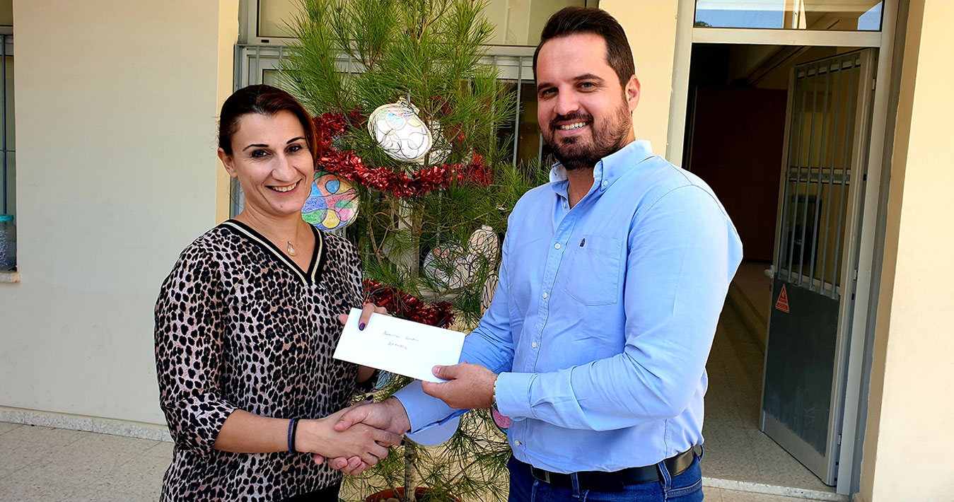 DONATION OF SHOE VOUCHERS TO CHILDREN OF POOR FAMILIES IN LARNACA FOR CHRISTMAS